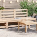 Provira Tuinbank zonder armleuningen 2 st 70x70x67 cm grenenhout