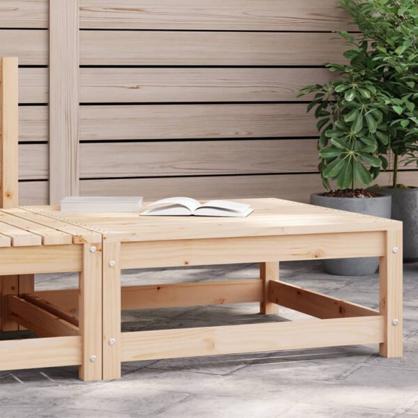 Provira Tuinvoetenbank 70x70x30 cm massief grenenhout