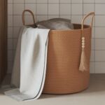 Provira Opbergmand Ø 40x35 cm katoen bruin