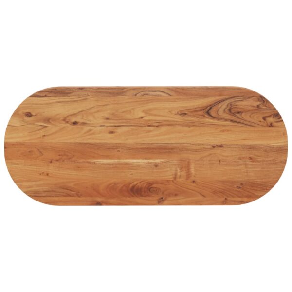 Provira Tafelblad ovaal 120x50x2,5 cm massief acaciahout