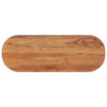 Provira Tafelblad ovaal 140x50x3,8 cm massief acaciahout