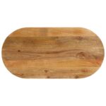Provira Tafelblad ovaal 110x40x2,5 cm massief mangohout