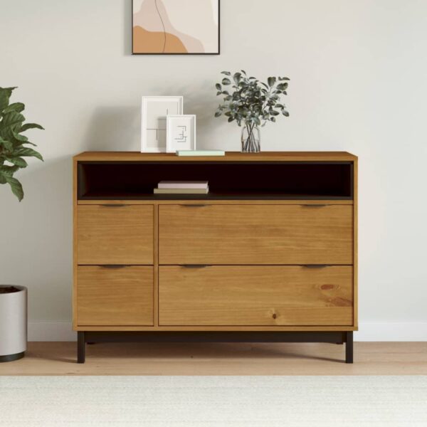 Provira Ladekast FLAM 110x40x80 cm massief grenenhout