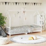 Provira Kinderbedframe 80x200 cm massief grenenhout wit