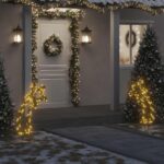 Provira Kerstverlichting meteoor met grondpinnen 115 LED's 89 cm
