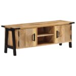 Provira Tv-meubel 110x35x40 cm massief mangohout