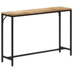 Provira Wandtafel 110x30x75 cm massief ruw mangohout en ijzer