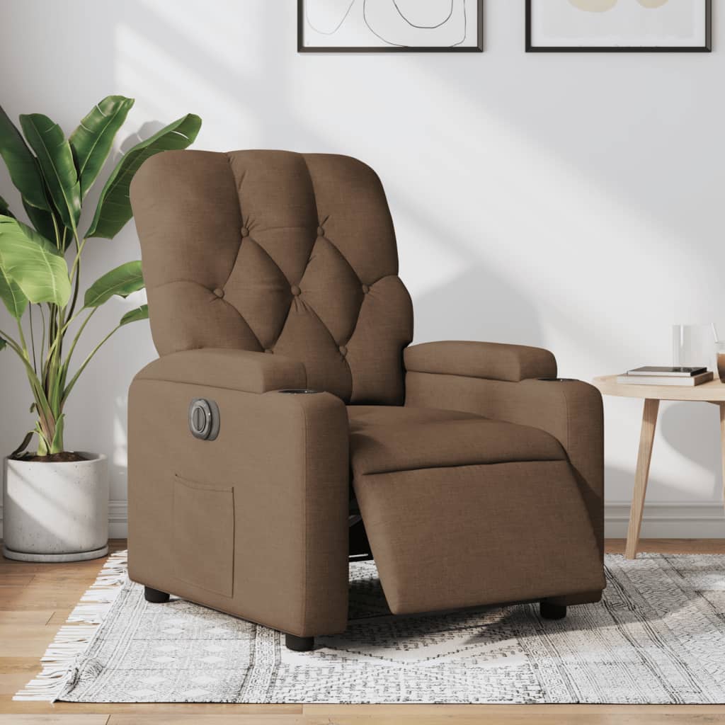 8721012171787_m_en_hd_1 Provira Fauteuil verstelbaar elektrisch stof bruin - Image 1