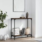 Provira Wandtafel 75x30,5x75 cm bewerkt hout gerookt eikenkleurig