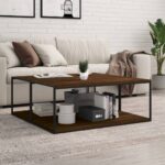 Provira Wandschappen 4 st 100x50x1,5 cm bewerkt hout bruin eikenkleur
