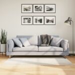 Provira Vloerkleed IZA laagpolig Scandinavisch 80x150 cm crèmekleurig