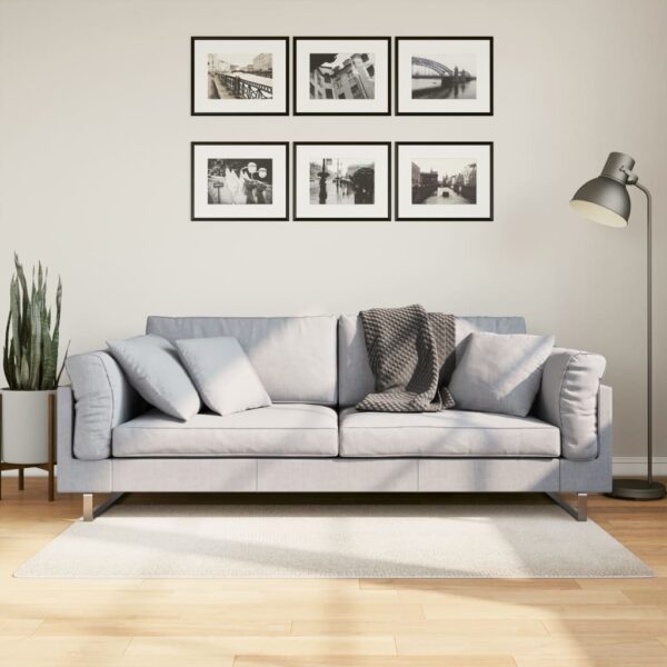 Provira Vloerkleed IZA laagpolig Scandinavisch 80x150 cm crèmekleurig