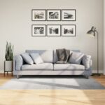 Provira Vloerkleed IZA laagpolig Scandinavisch 120x170 cm grijs