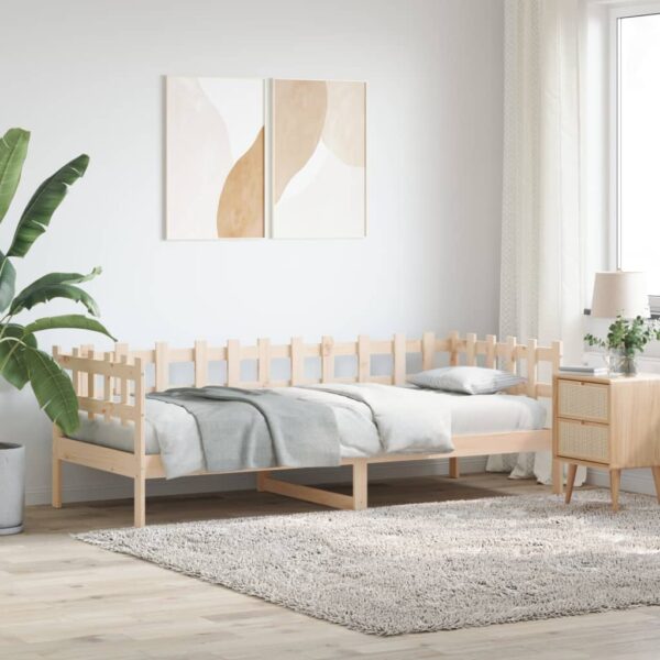 Provira Slaapbank zonder matras 80x200 cm massief grenenhout