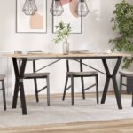 Provira Eettafelpoten Y-frame 140x60x73 cm gietijzer