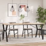 Provira Eettafelpoten Y-frame 180x80x73 cm gietijzer