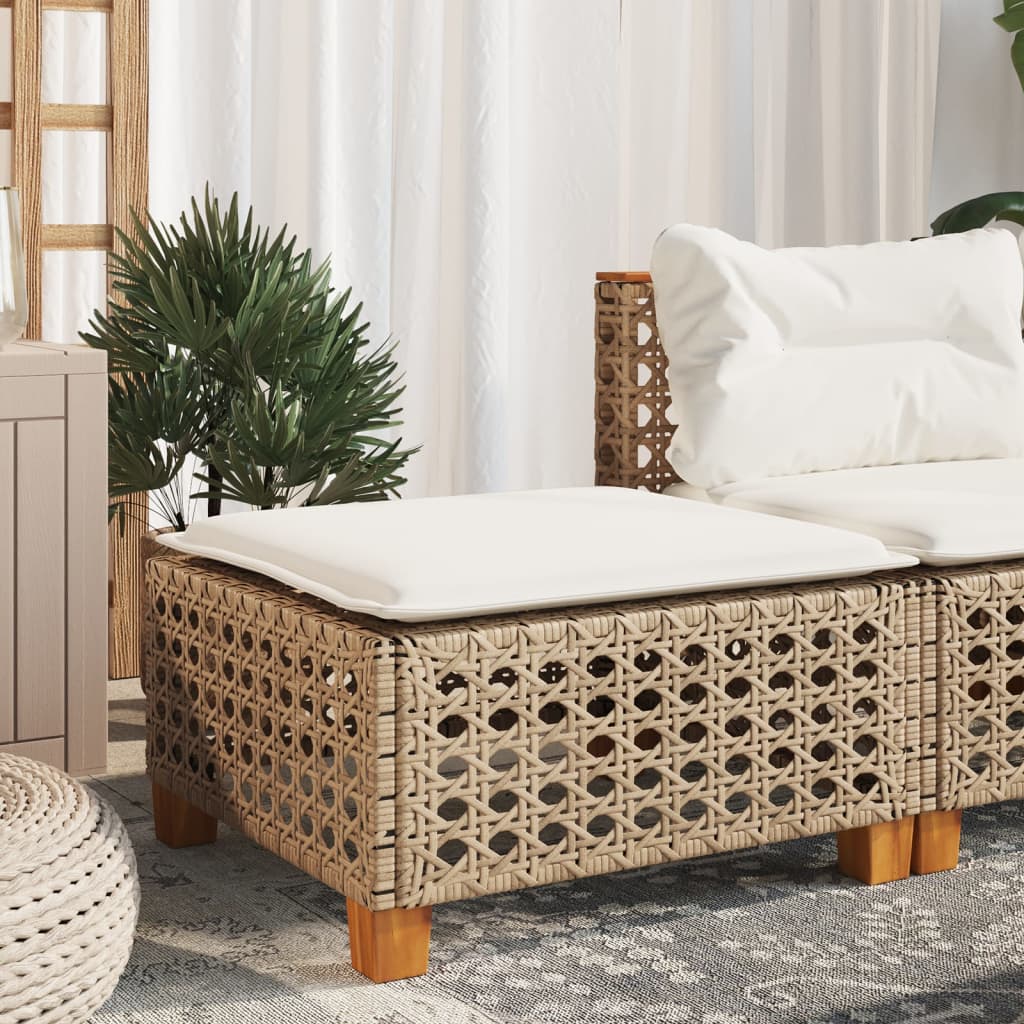 8721012311763_m_en_hd_1 Provira Tuinkruk met kussen 63,5x56x32 cm poly rattan beige - Image 1