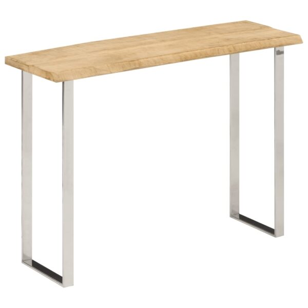 Provira Wandtafel met natuurlijke rand 105x33x76 cm massief mangohout