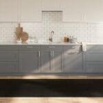 Provira Vloerkleed rechthoekig 100x1000 cm bamboe zwart
