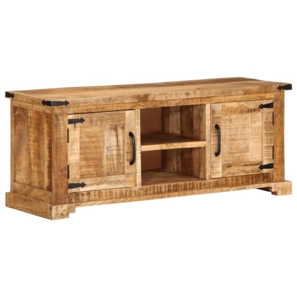 Provira Tv-meubel 110x35x45 cm massief ruw mangohout