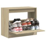 Provira Schoenenkast 80x42x69 cm bewerkt hout sonoma eikenkleurig