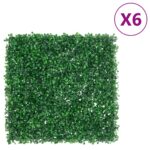Provira Hek met kunstheester 6 st 50x50 cm groen