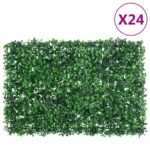  Provira Hek met kunstheester 24 st 40x60 cm groen
