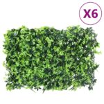  Provira Hek met kunstbladeren 6 st 40x60 cm groen