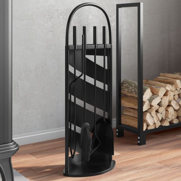 Provira 5-delige Haardset 23x15x66 cm staal