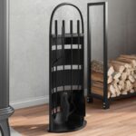 Provira 5-delige Haardset 23x15x66 cm staal