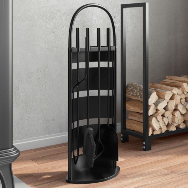 Provira 5-delige Haardset 23x15x66 cm staal
