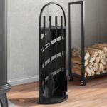 Provira 5-delige Haardset 23x15x66 cm staal