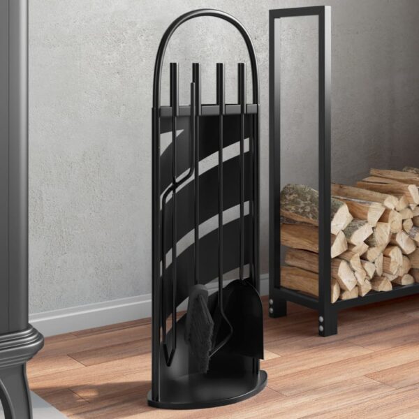 Provira 5-delige Haardset 23x15x66 cm staal