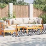 Provira Buitenkleed ARAKIL 190x290 cm PP wit en zwart