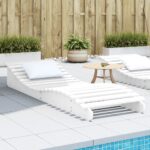 Provira Ligbed 205x70x31,5 cm massief grenenhout wit