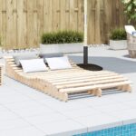 Provira Ligbed 205x110x31,5 cm massief grenenhout