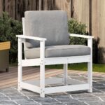 Provira Tuinstoel 62x56x77 cm massief grenenhout wit