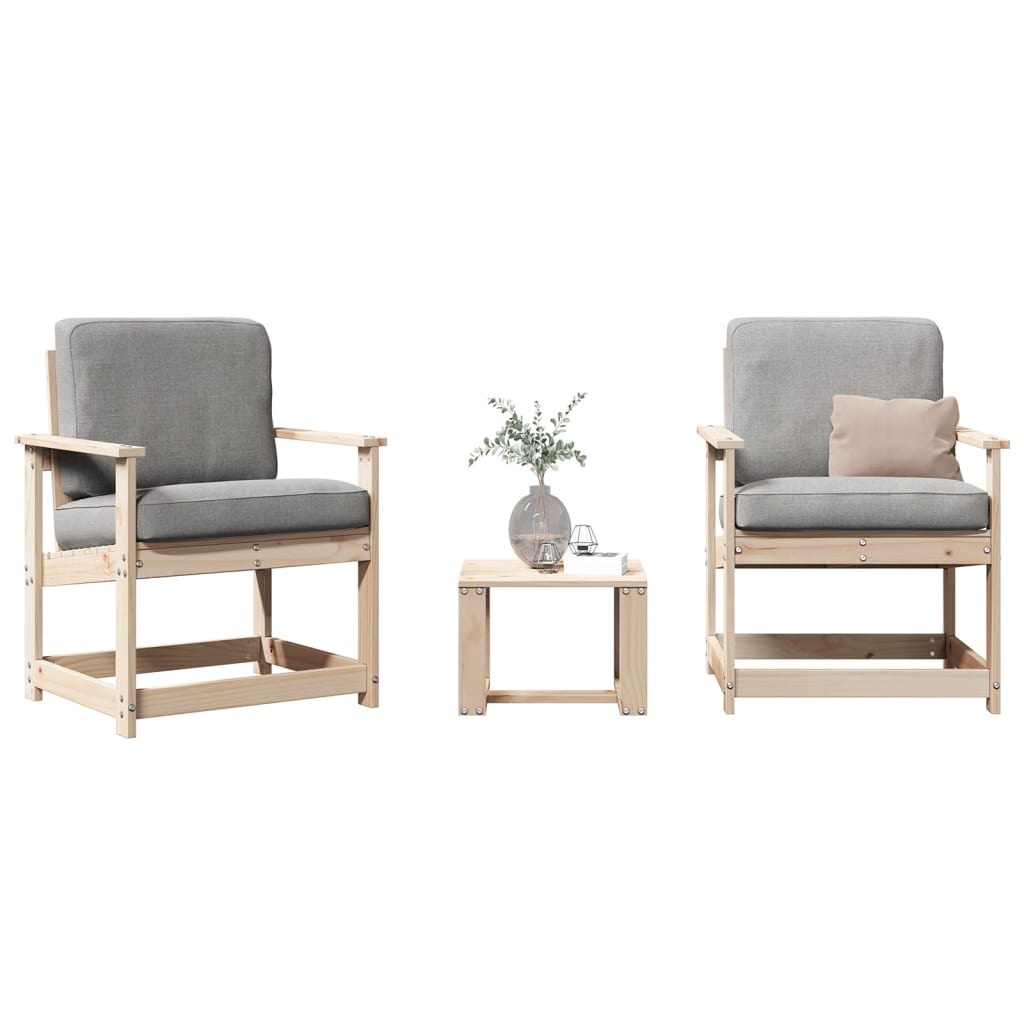 8721012457478_m_en_hd_1 Provira 3-delige Loungeset massief grenenhout - Image 1