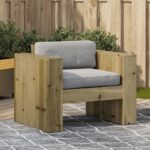 Provira Tuinbank 79x60x62 cm geïmpregneerd grenenhout