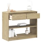 Provira Wandtafel SAUDA 89,5x36,5x73 cm massief grenenhout eikenkleurig