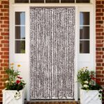 Provira Vliegengordijn 100x230 cm chenille bruin en wit