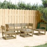 Provira 5-delige Loungeset geïmpregneerd grenenhout