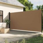 Provira Windscherm uittrekbaar 220x500 cm taupe