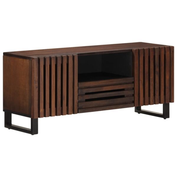 Provira Tv-meubel 100x34x46 cm massief mangohout bruin