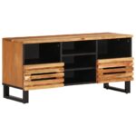 Provira Tv-meubel 100x34x46 cm massief acaciahout