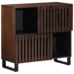Provira Dressoir 80x34x75 cm massief mangohout bruin
