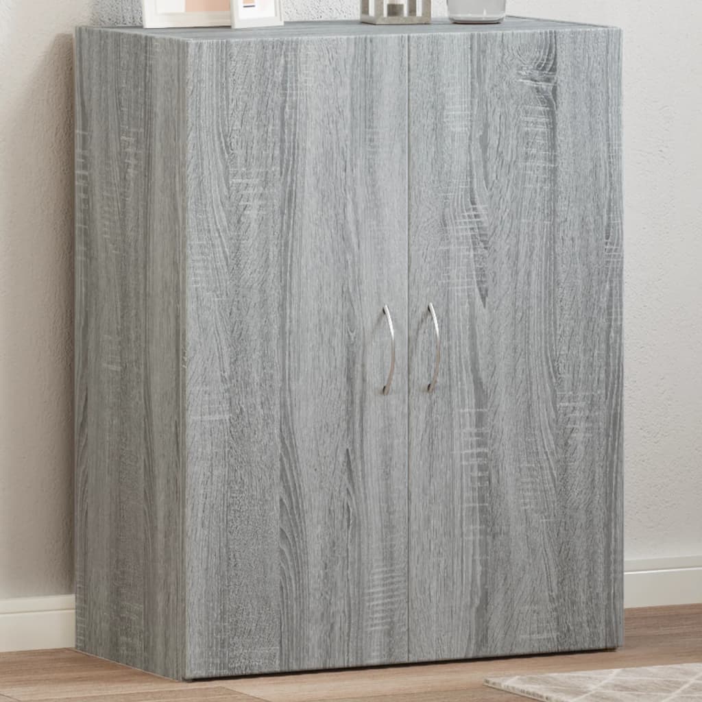 8721012496729_m_en_hd_1 Provira Archiefkast 60x32x77,5 cm bewerkt hout grijs sonoma eiken - Image 1