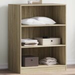 Provira Kledingkast 77x48x102 cm bewerkt hout sonoma eikenkleurig