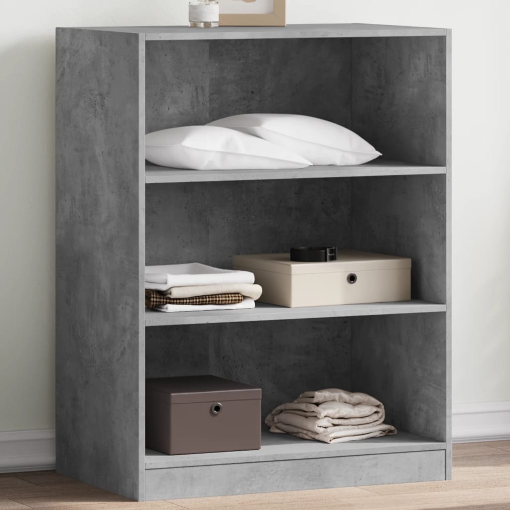 8721012497269_m_en_hd_1 Provira Kledingkast 77x48x102 cm bewerkt hout betongrijs - Image 1