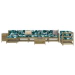 Provira 10-delige Loungeset geïmpregneerd grenenhout